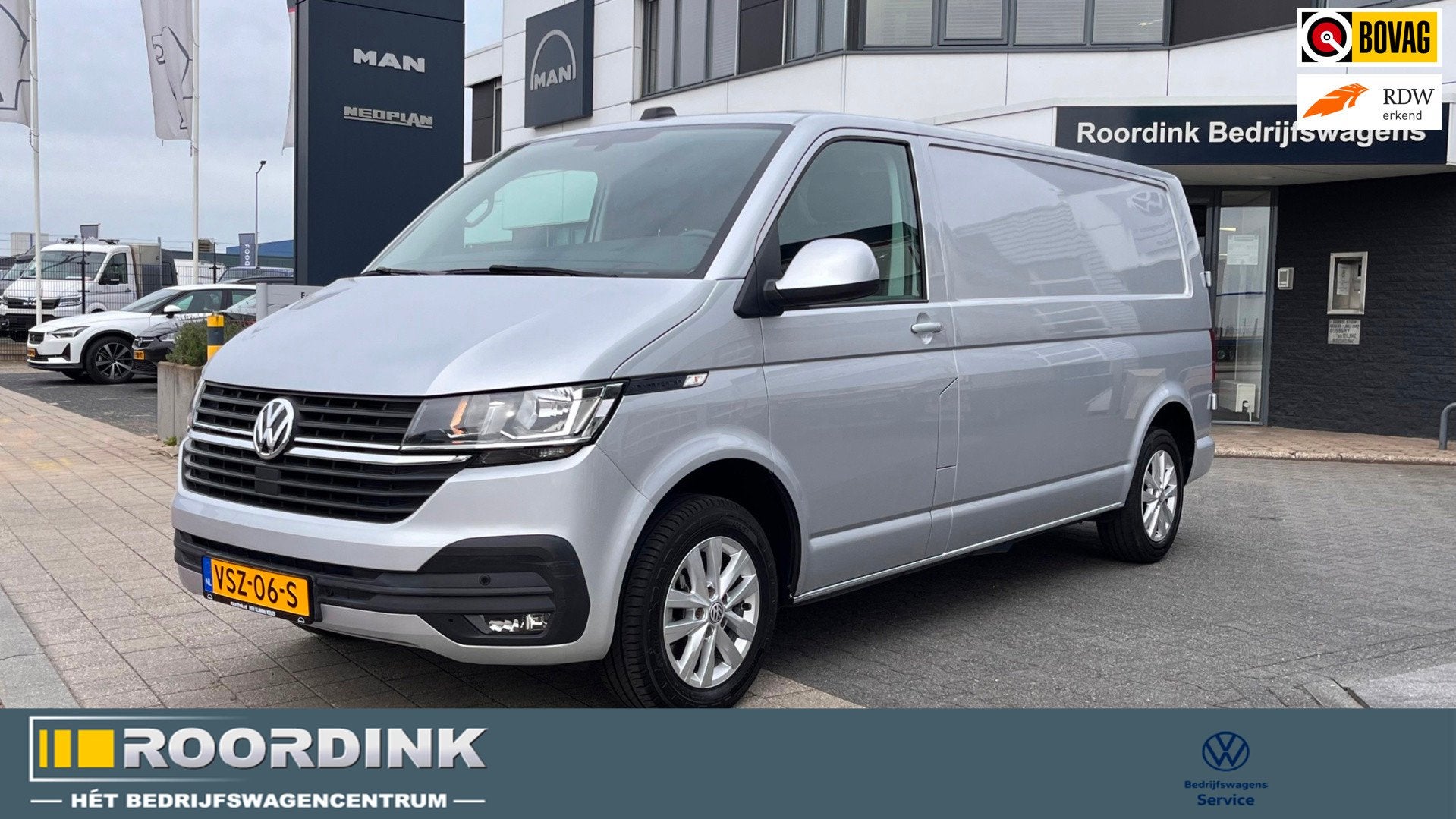 Volkswagen Transporter T6.1 Highline 110 pk - LMV - bumpers, Voorwielaandrijving, Stof, Gebruikt, 4 cilinders
