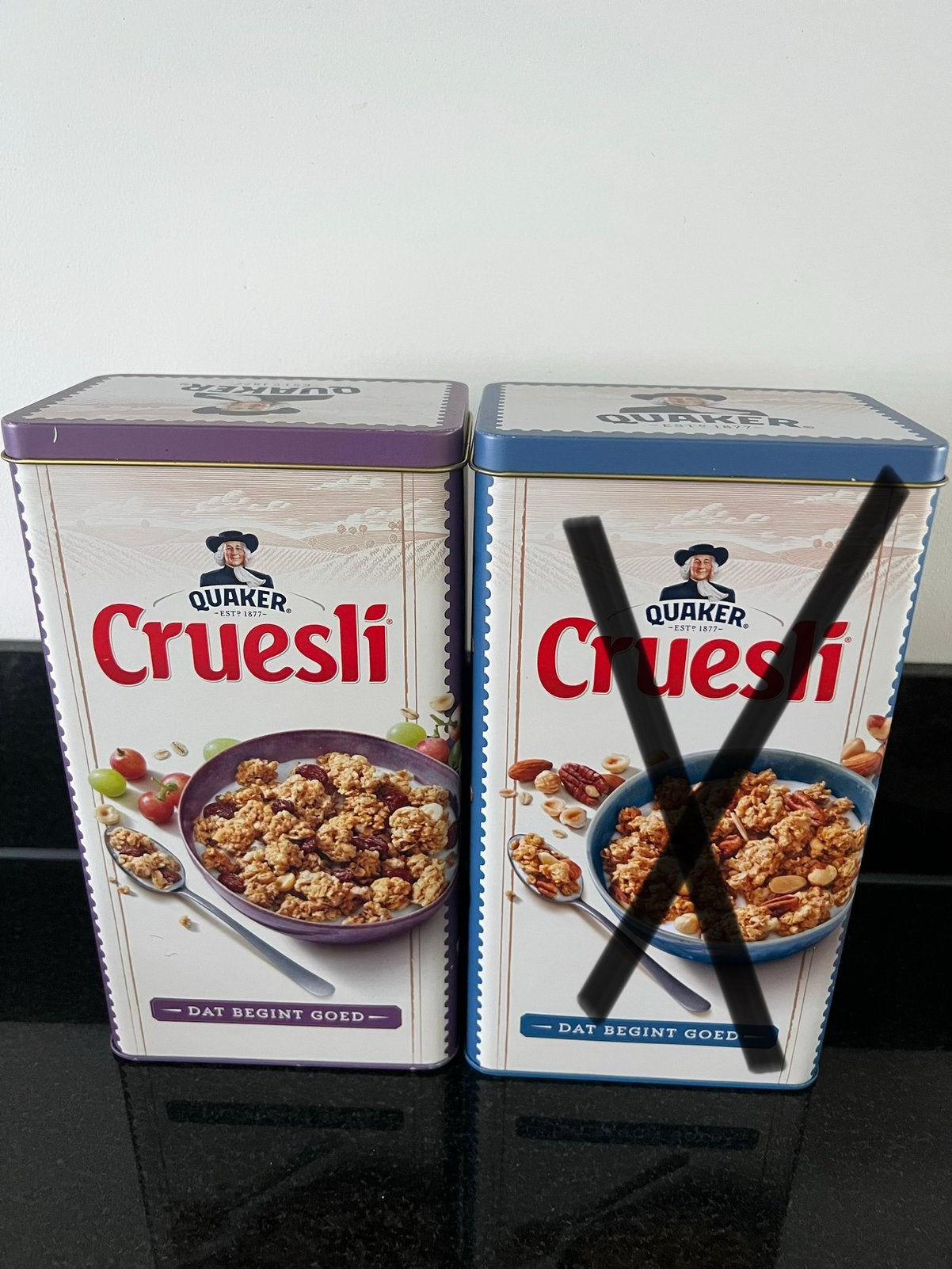 Quaker. Cruesli bewaardoos, Ophalen of Verzenden, Zo goed als nieuw