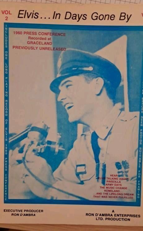 Elvis... In Days Gone By Vol. 2 - Fotoboek Zwart/Wit, Ophalen of Verzenden, Gelezen, Artiest, Ron D'Ambra (Executive Producer)