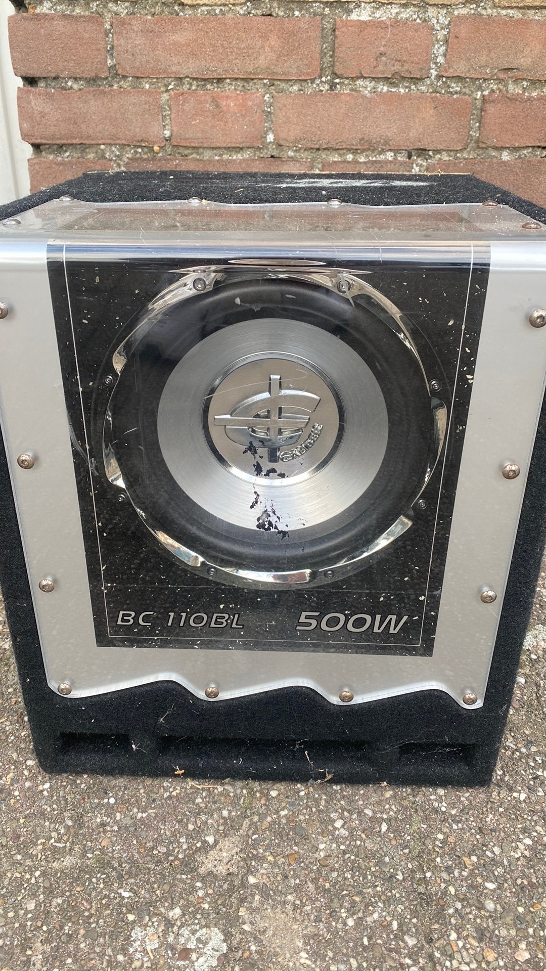 Subwoofer Caliber 500W, Ophalen, Gebruikt