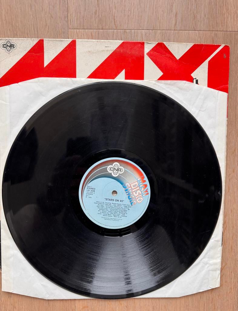 Stars on 45 - Maxi Disco Single (1981), Cd's en Dvd's, Vinyl | Overige Vinyl, Gebruikt, 12 inch, Ophalen of Verzenden