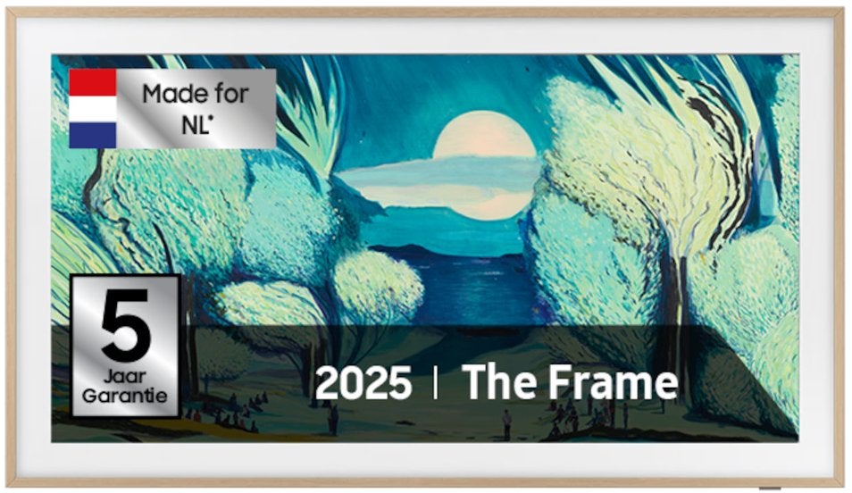 Tv lijst 43 inch The Frame - Teakhout look 2025 Samsung, Ophalen of Verzenden, Nieuw