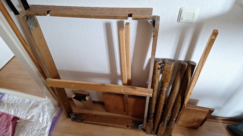 Gratis ophalen, Gebruikt, Eikenhout, Rechthoekig, 50 tot 100 cm