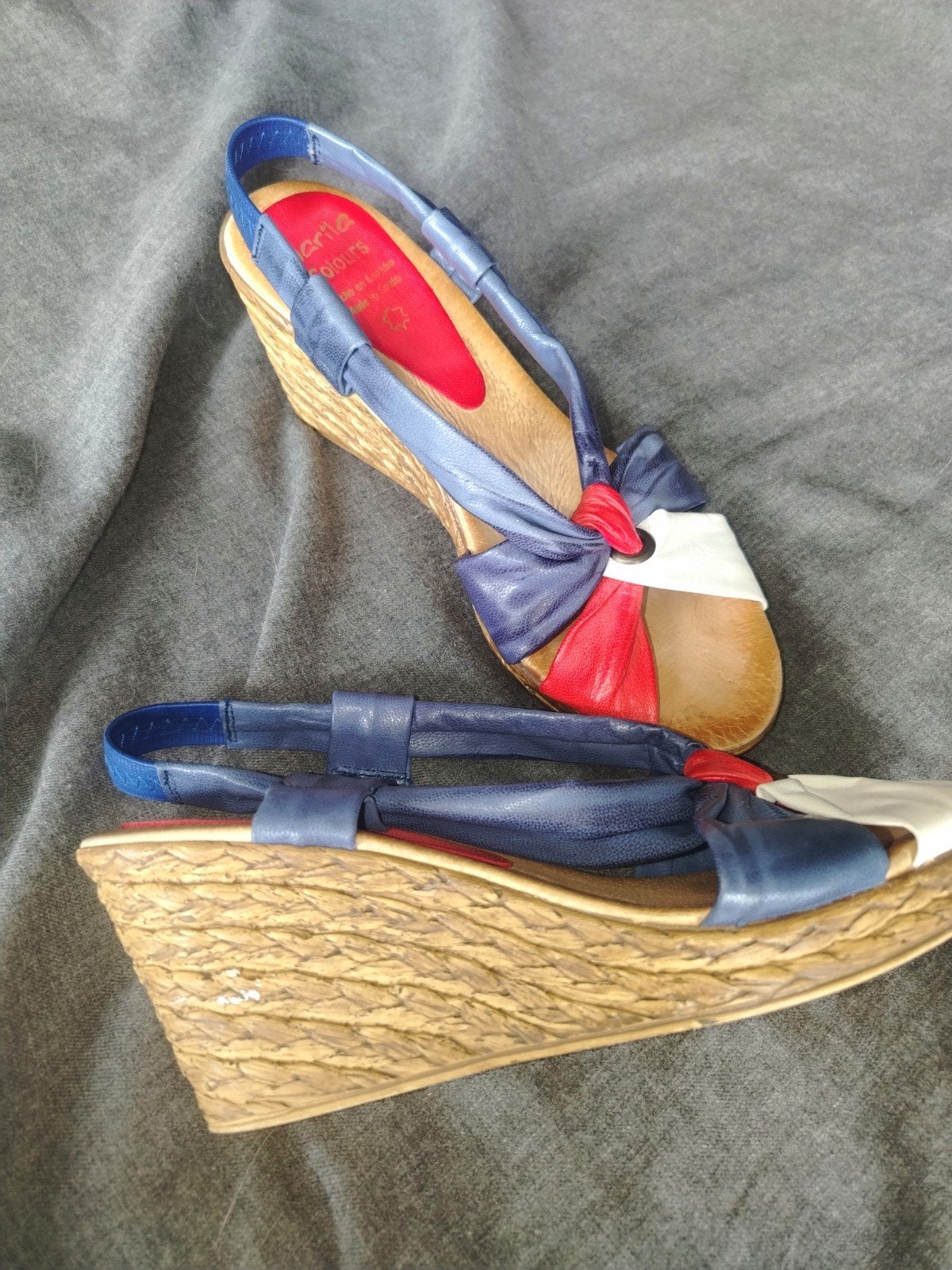 Marila Colours Sandalen echt leer aat 38, Kleding | Dames, Schoenen, Gedragen, Sandalen of Muiltjes, Blauw, Ophalen of Verzenden