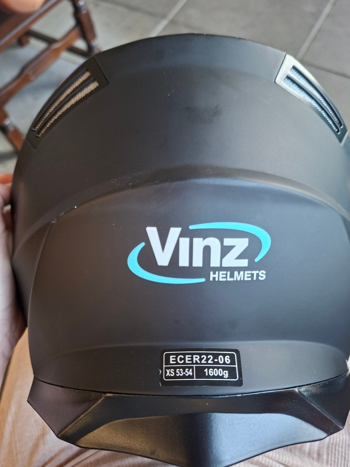 Vinz Integraalhelm mat zwart met zonnebril, maat XS, Overige merken, XS, Ophalen of Verzenden, Integraalhelm
