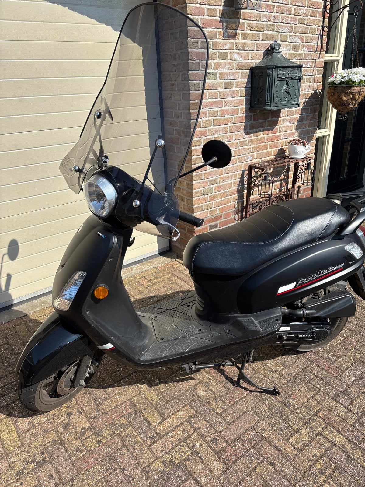 SYM Fiddle II 50S Scooter - Zwart, 2021 6212km, Ophalen, Gebruikt, Maximaal 45 km/u, Benzine