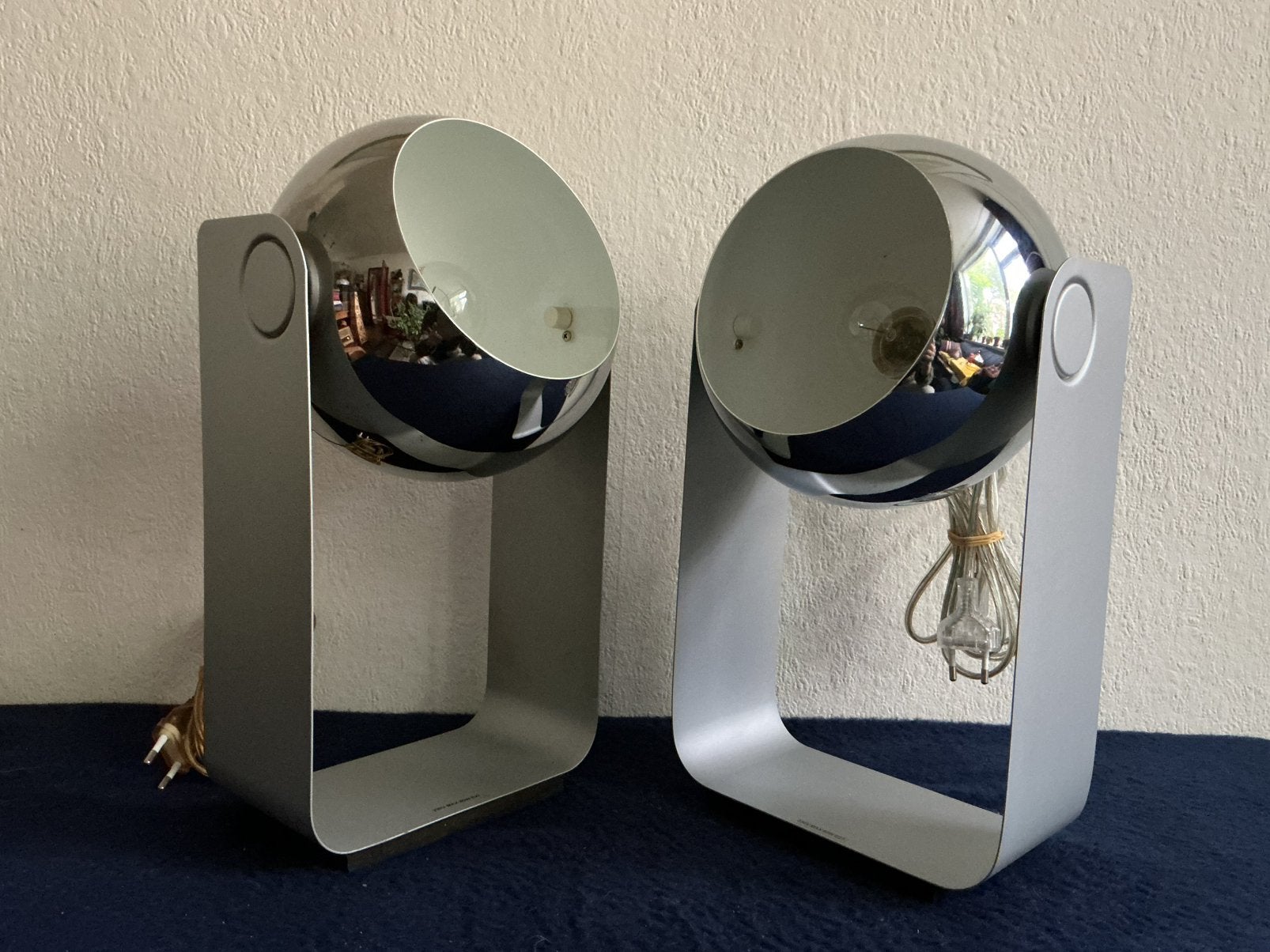 vintage Massive space age tafellamp- 2 stuks, Inclusief lichtbron, Overige merken, Vintage, Zo goed als nieuw