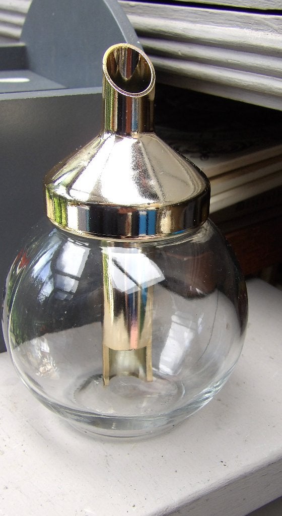 glazen suikerstrooier/ suikerpot bolletje, Antiek en Kunst, Ophalen of Verzenden