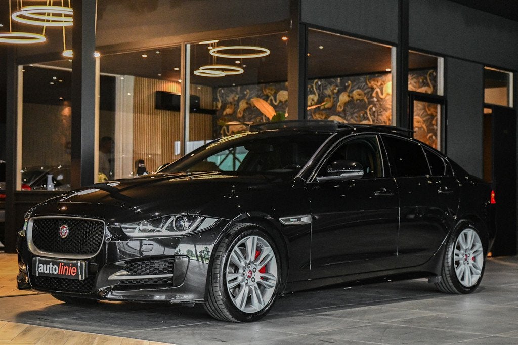 Jaguar XE 2.0 R-Sport, Panorama, Meridian, Leder, Memory, Ca, Auto's, Jaguar, Automaat, Achterwielaandrijving, 4 cilinders, Zwart