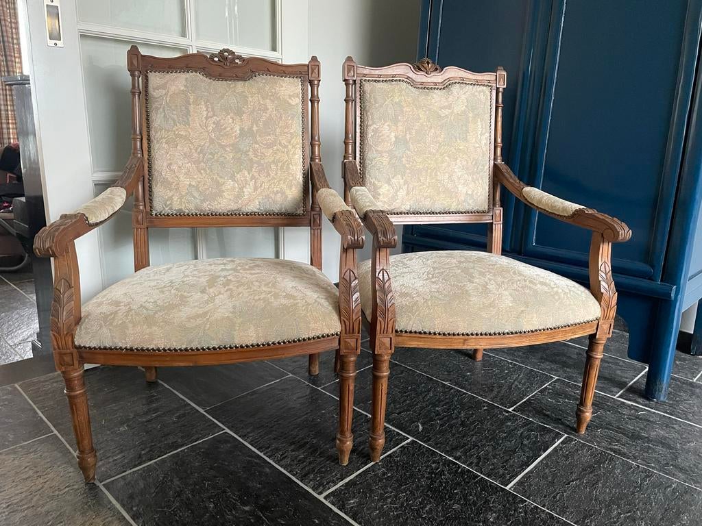 Antieke Louis XVI fauteuils, Antiek en Kunst, Antiek | Meubels | Stoelen en Banken, Ophalen