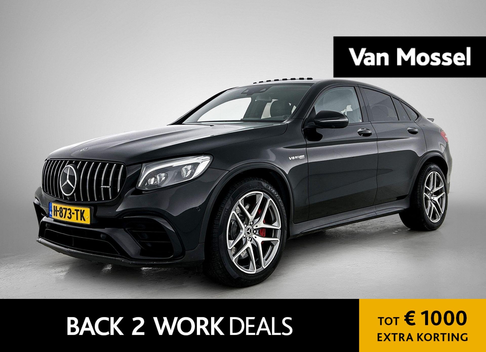 Mercedes-Benz GLC-klasse Coupé AMG 63 S 4MATIC+ | PANORAMAD, Auto's, Automaat, Gebruikt, 510 pk, Zwart