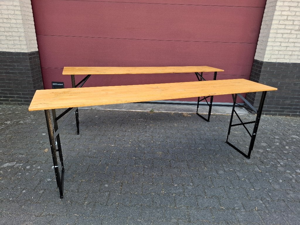 Biertafels Extra Lang, Ophalen, Zo goed als nieuw, Inklapbaar, Rechthoekig