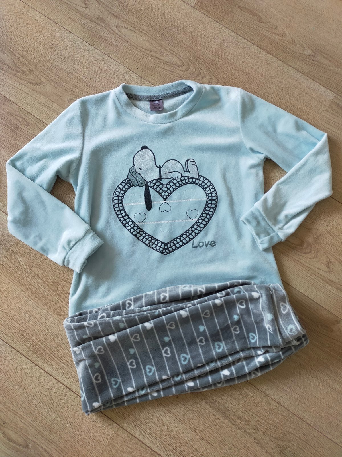 Zgan! Heerlijk zachte nicky velours Snoopy pyjama!, Ophalen of Verzenden, Zo goed als nieuw, Meisje, Nacht- of Onderkleding