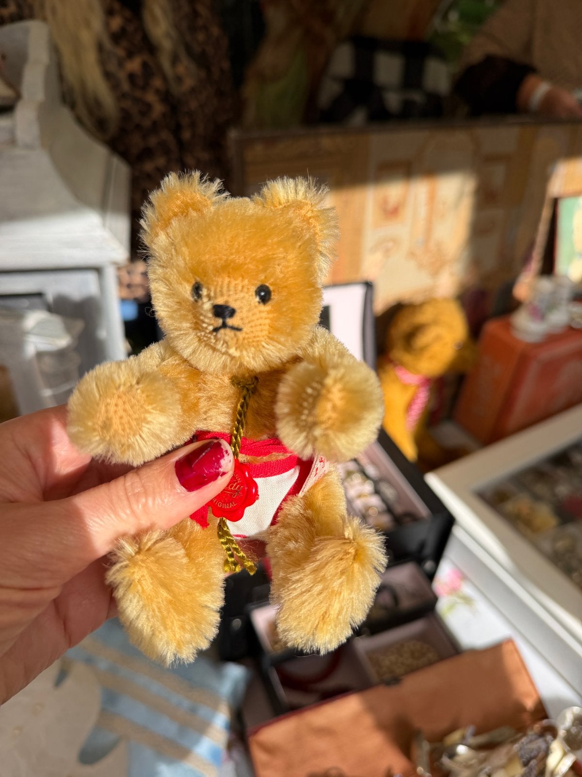 Origineel Teddy beertje met tag, Ophalen of Verzenden, Zo goed als nieuw, Overige typen, Overige merken