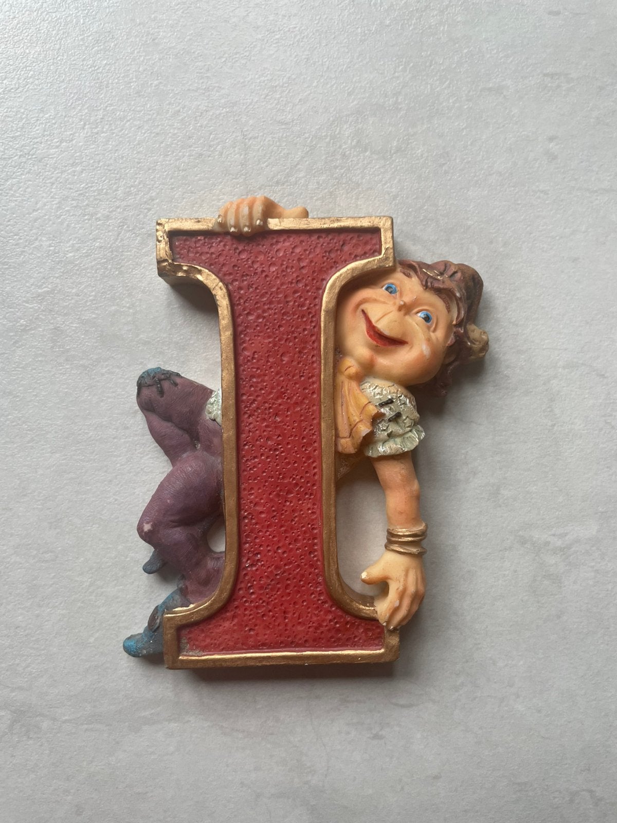 Efteling Laaf Letter I Beeldje, Verzamelen, Ophalen of Verzenden, Gebruikt, Beeldje of Poppetje