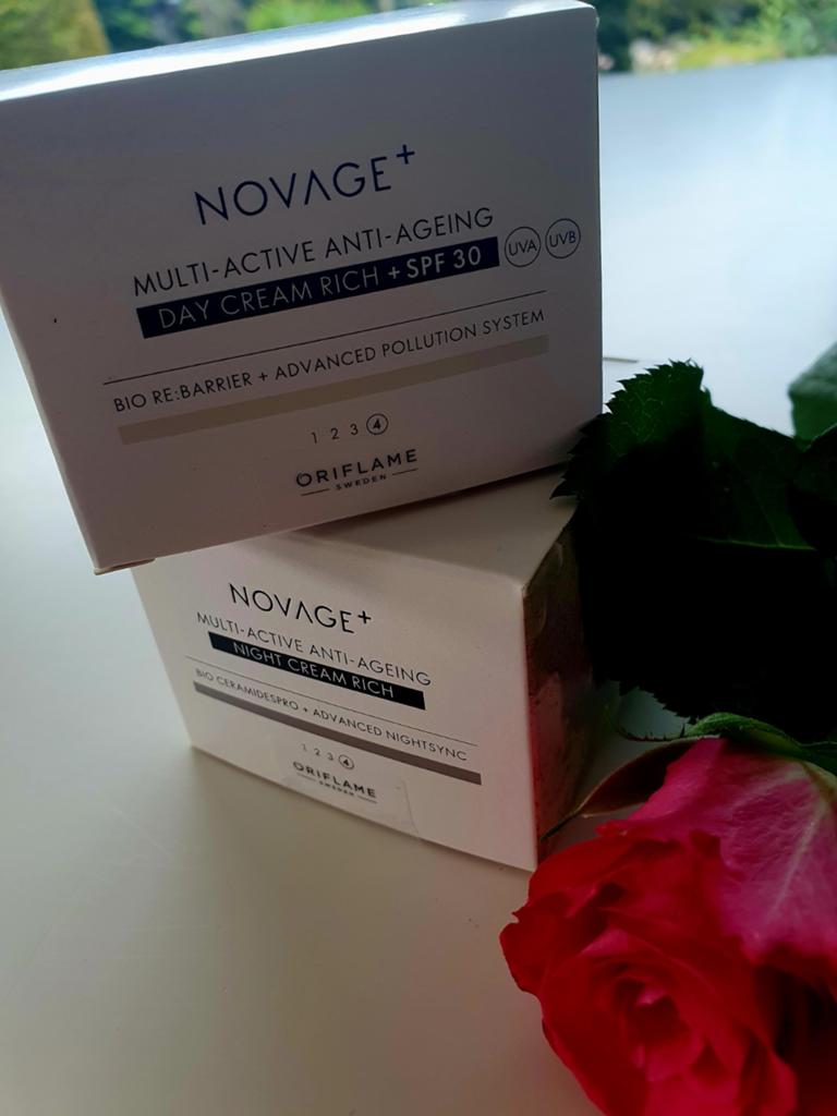 Oriflame Noveage+ night cream en day cream rich spf 30, Ophalen of Verzenden, Nieuw, Gehele gezicht