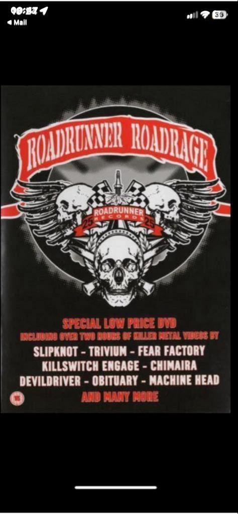 Roadrunner Roadrage DVD - Metal Music Videos, Vanaf 16 jaar, Ophalen of Verzenden, Gebruikt