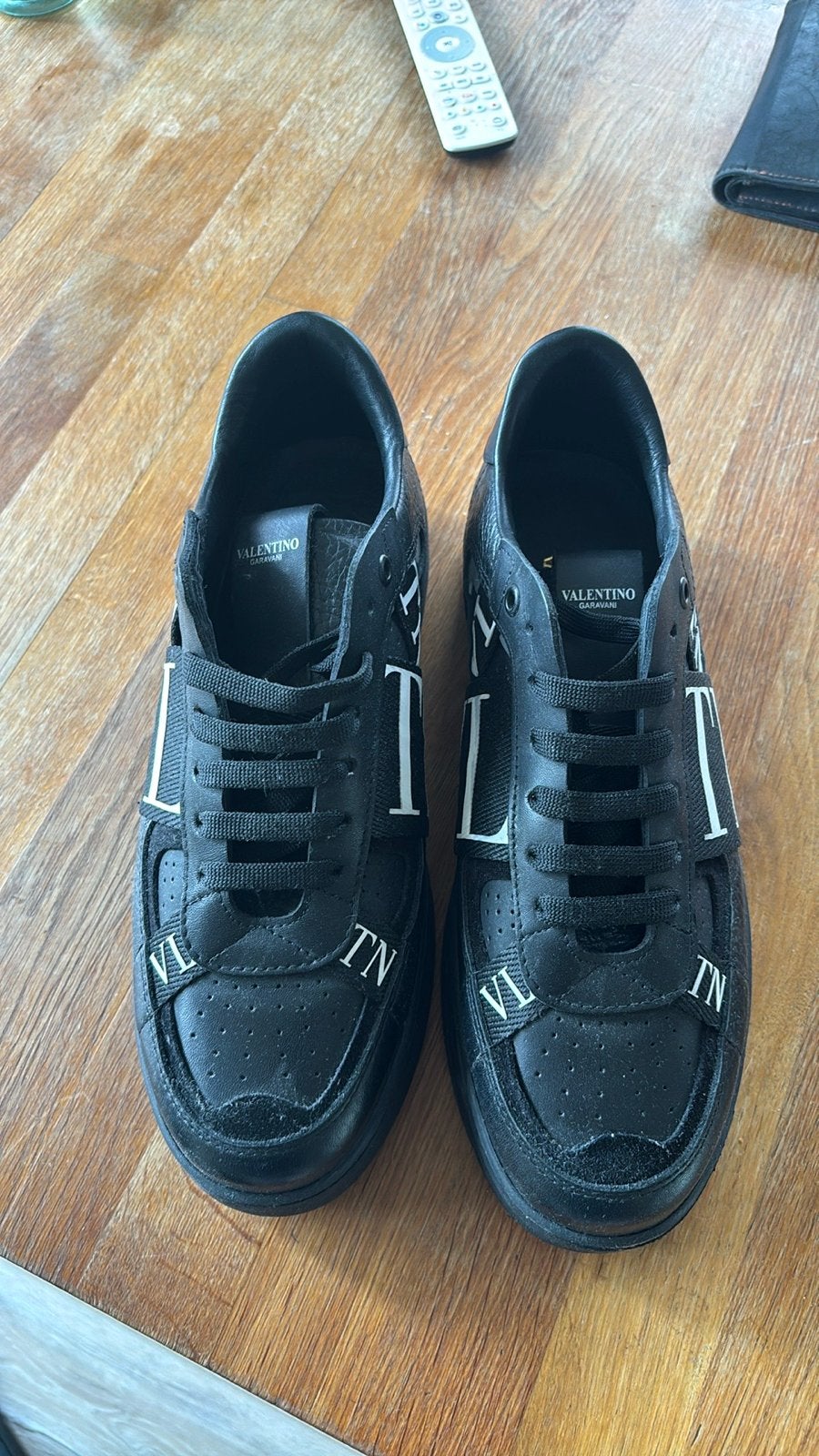 Valentino Garavani Open Skate Sneakers Zwart, Kleding | Heren, Schoenen, Ophalen, Zo goed als nieuw, Zwart, Sneakers of Gympen