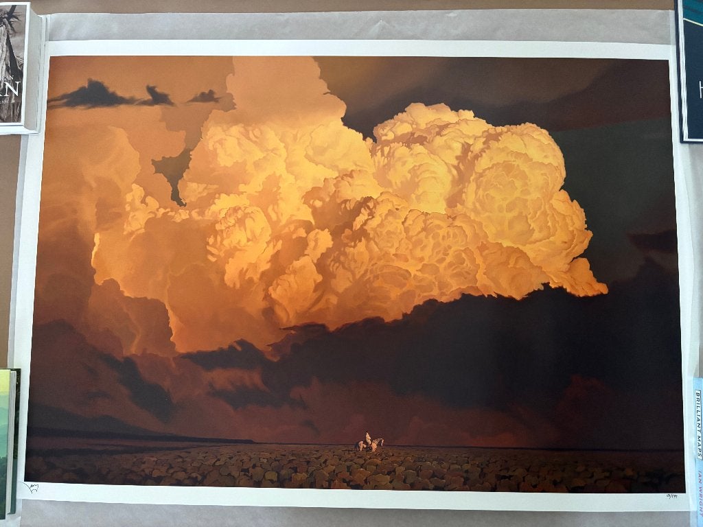 Mark Maggiori, "Tuah Tah", 2025, 42 x 29 inch, Ophalen of Verzenden, Papier/karton, Gelimiteerde oplage, Overig onderwerp