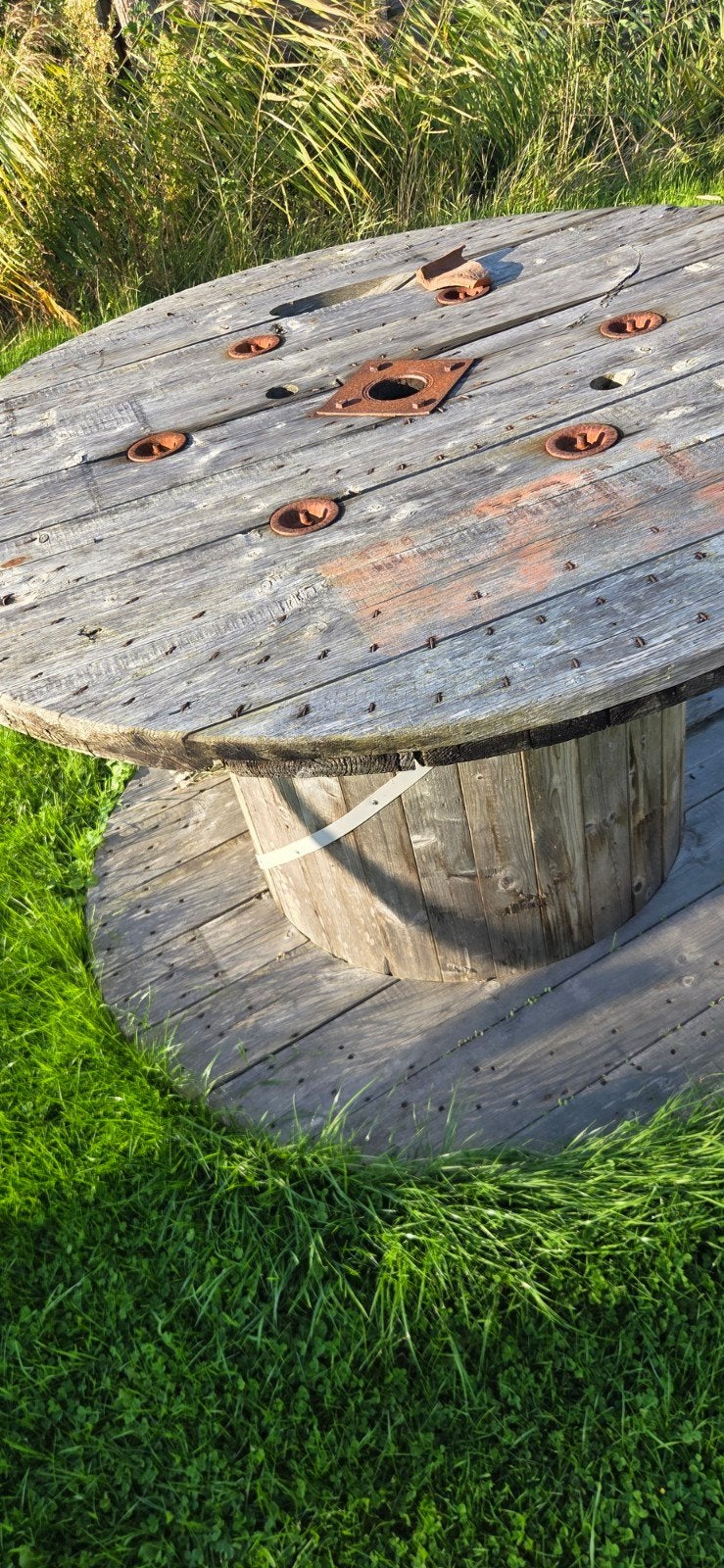 Grote haspel, Tuin en Terras, Ophalen of Verzenden, Gebruikt, Rond, Hout