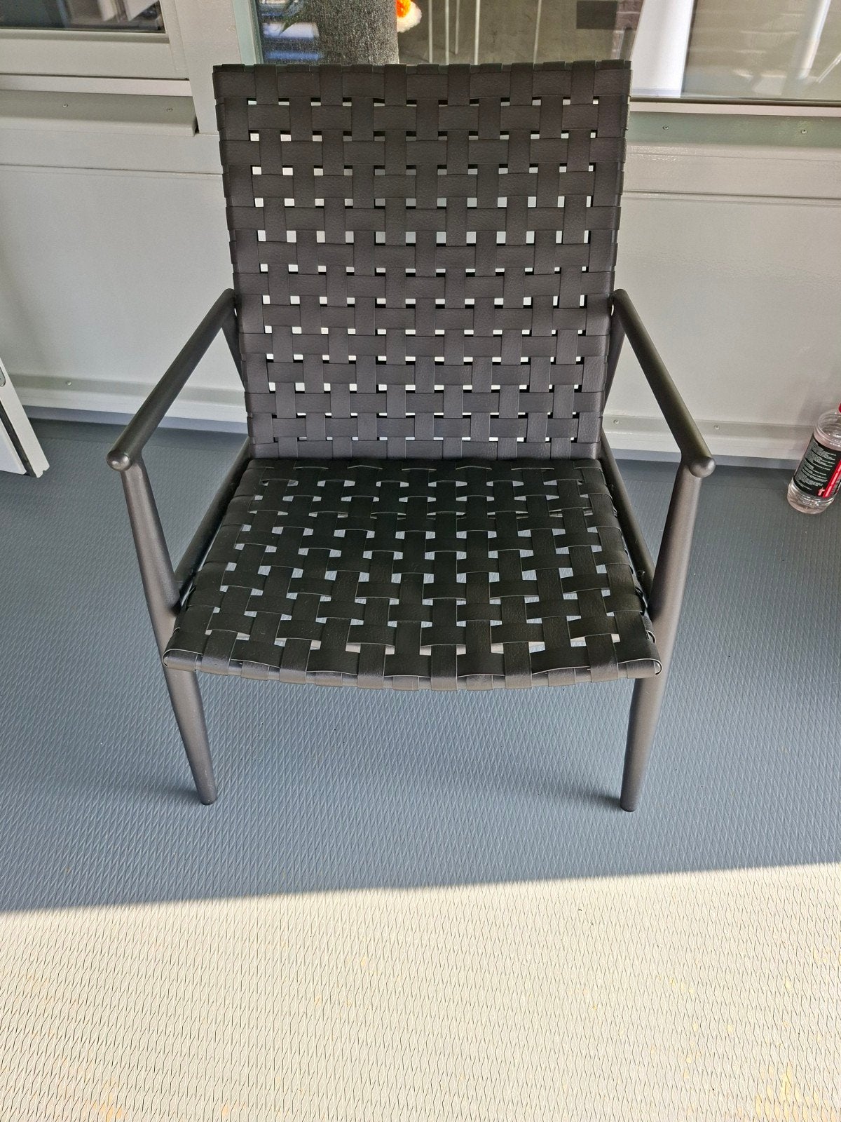 stoel donker antrasiet, Tuin en Terras, Ophalen, Zo goed als nieuw
