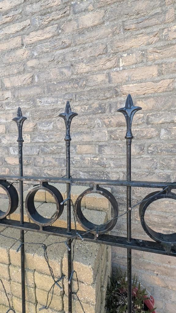 Decoratief IJzeren Hekwerk - Tuin of Erfafscheiding, Ophalen of Verzenden, Gebruikt, IJzer, Sierhekwerk