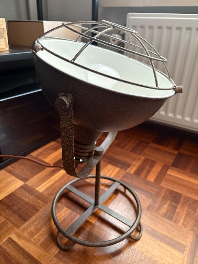 industriële vloerlamp, Huis en Inrichting, Lampen | Vloerlampen, Ophalen, Zo goed als nieuw, Minder dan 100 cm