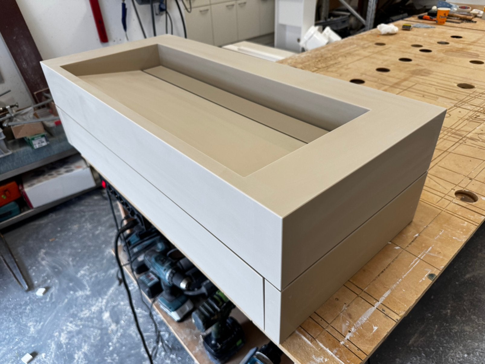 Corian solid surface badkamermeubel 1.00 mtr