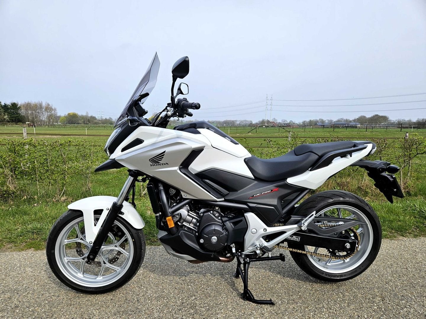 HONDA NC750 X ABS 2017 WIT Hoog Scherm NC750X Topstaat, 2 cilinders, Bedrijf, Onbekend, Meer dan 35 kW