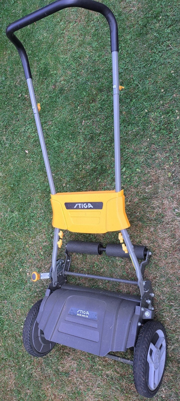 Stiga SCM 440 Handgrasmaaier met Mulchfunctie 44cm, Gebruikt, Handgrasmaaier, Stiga, Mulchfunctie