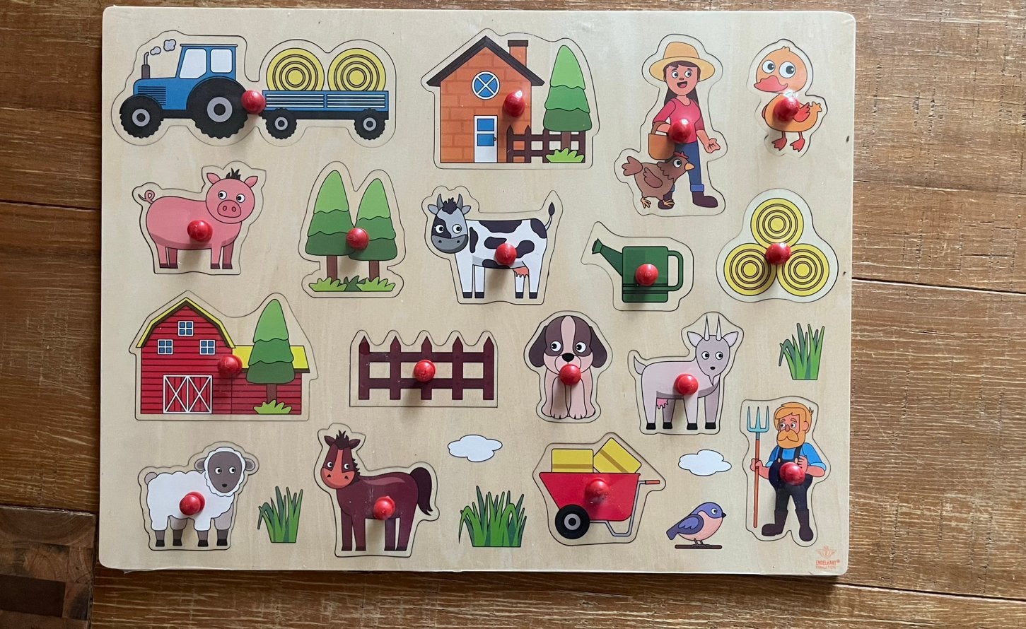 Nieuwe houtenpuzzel boerderij, Ophalen, 10 tot 50 stukjes, Zo goed als nieuw