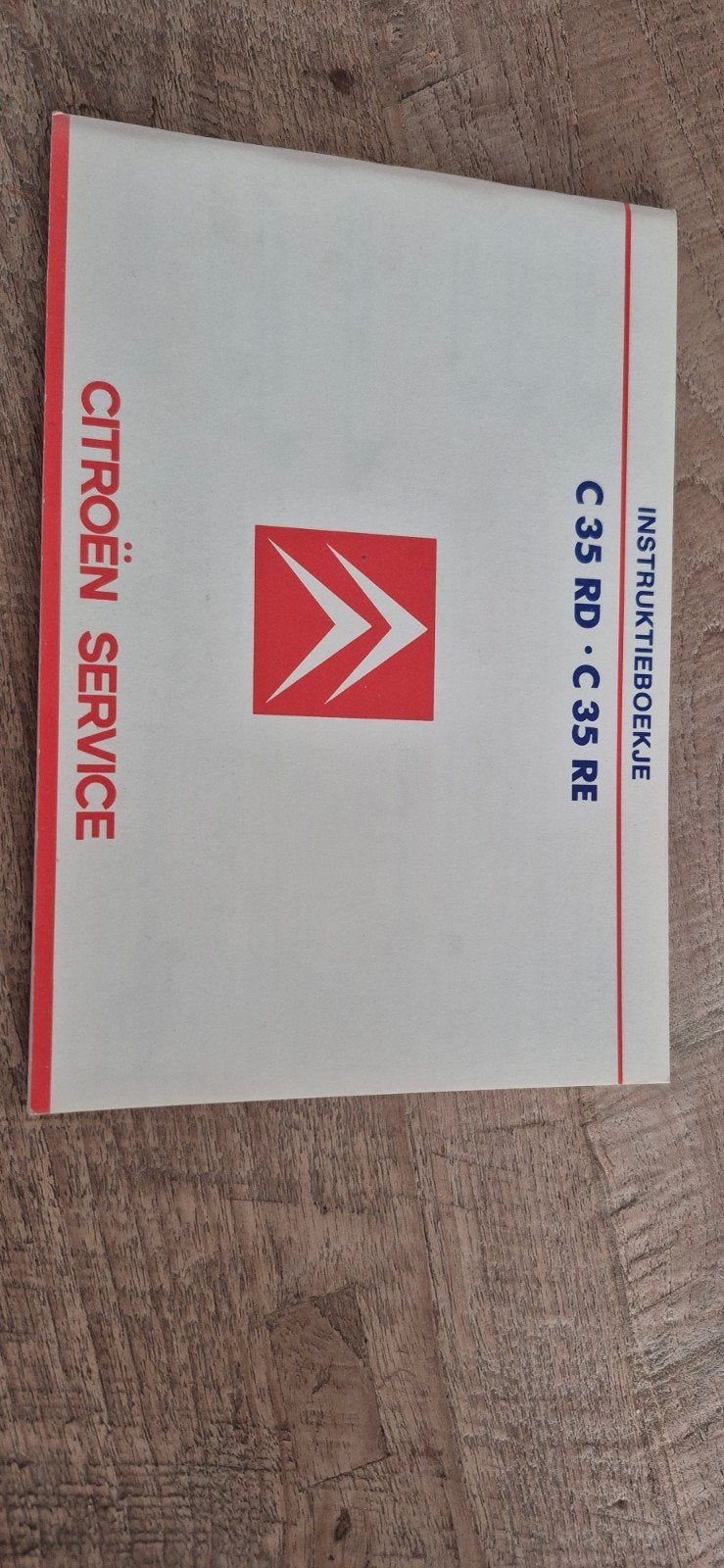 Citroën C35 RD C35 RE Instructieboekje, Ophalen of Verzenden