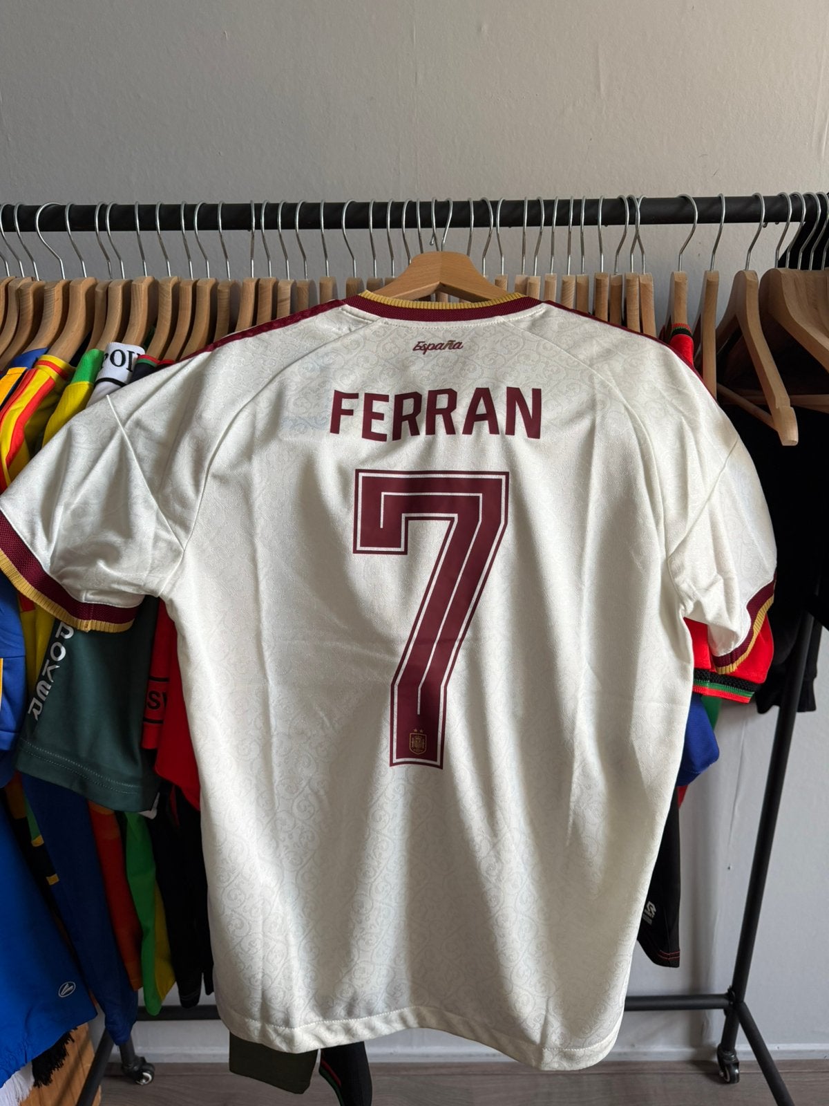 Voetbalshirt Spanje Ferran Torres #7 XL, Ophalen, Zo goed als nieuw, Buitenlandse clubs, Shirt