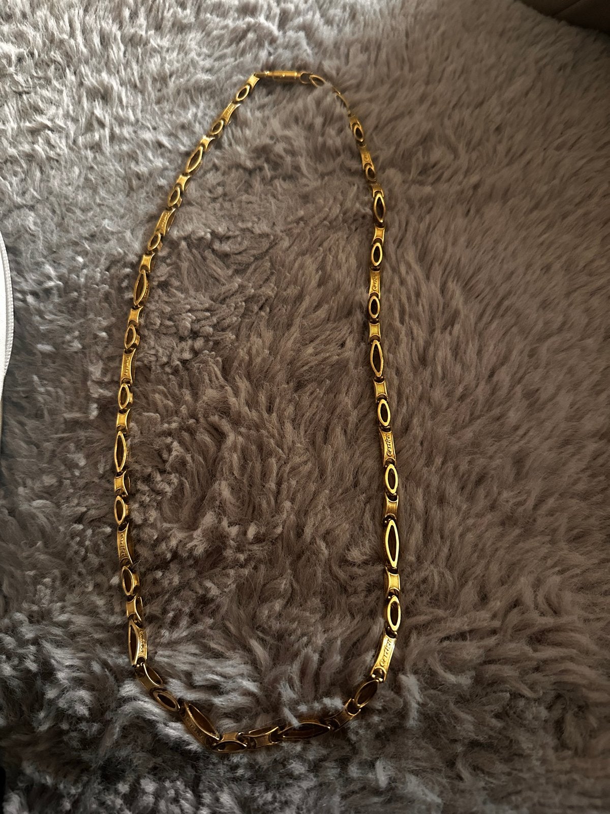 Gouden ketting met 'Cartier' inscriptie, Sieraden, Tassen en Uiterlijk, Kettingen, Ophalen of Verzenden, Gebruikt, Goud