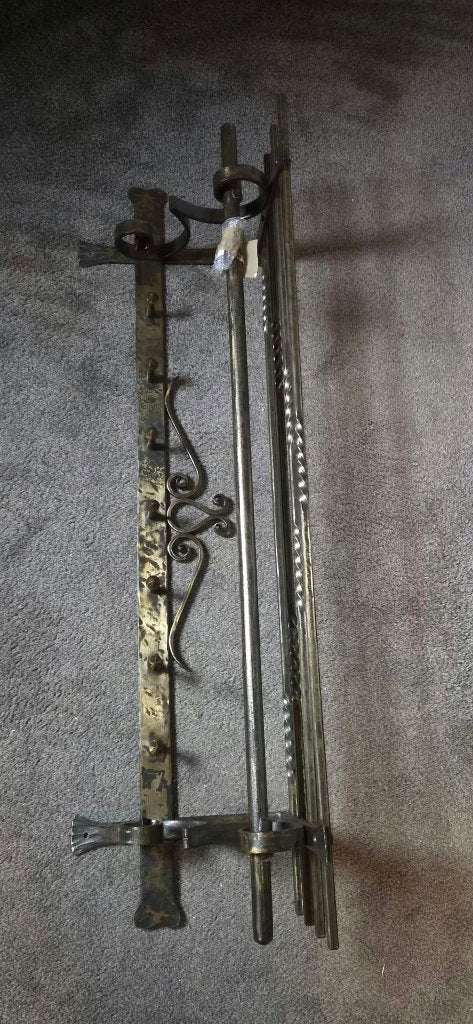 Antieke smeedijzeren kapstok, Ophalen of Verzenden