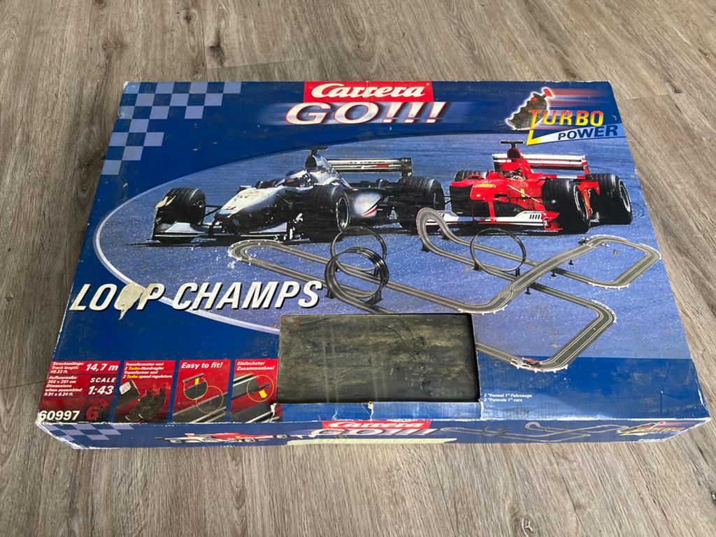 Carrera Go Darda Baan - Loop Champs Racebaan met Formule 1 a, Carrera, Ophalen of Verzenden, Met looping, Elektrisch