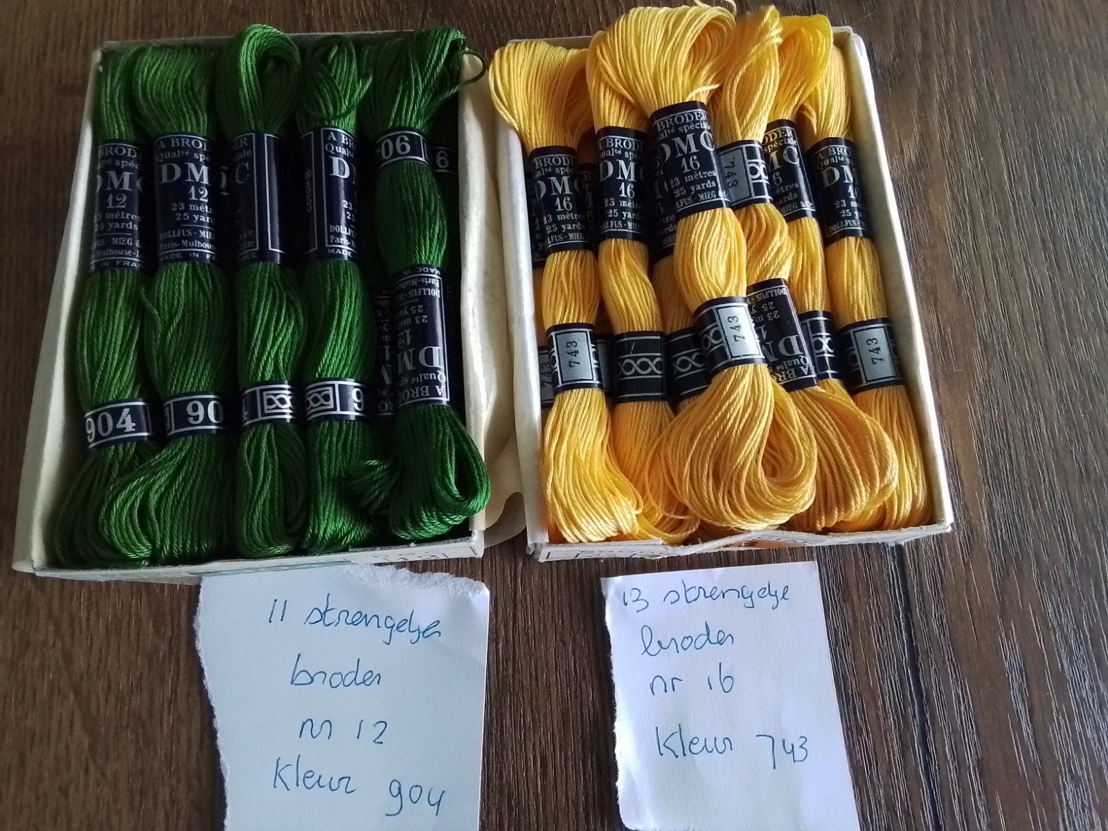 strengetjes broder, zie foto welke het zijn, Ophalen of Verzenden, Zo goed als nieuw, Handborduren, Borduurgaren of Zijde