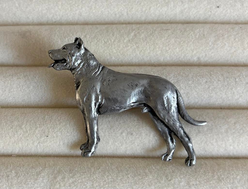 Amerikaanse staffordshire, Ophalen of Verzenden, Zo goed als nieuw, Zilver, Overige materialen