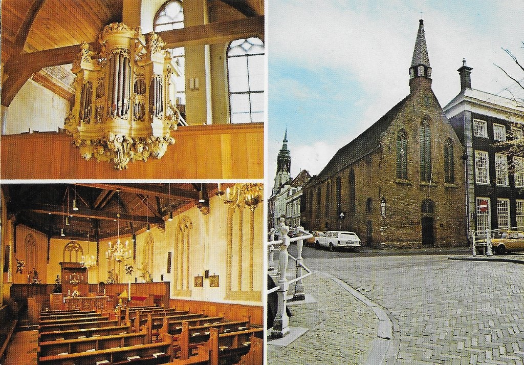 Delft sint hippolytuskapel Ongelopen ansichtkaart ( 1225 ), Ophalen of Verzenden, 1980 tot heden, Ongelopen, Zuid-Holland