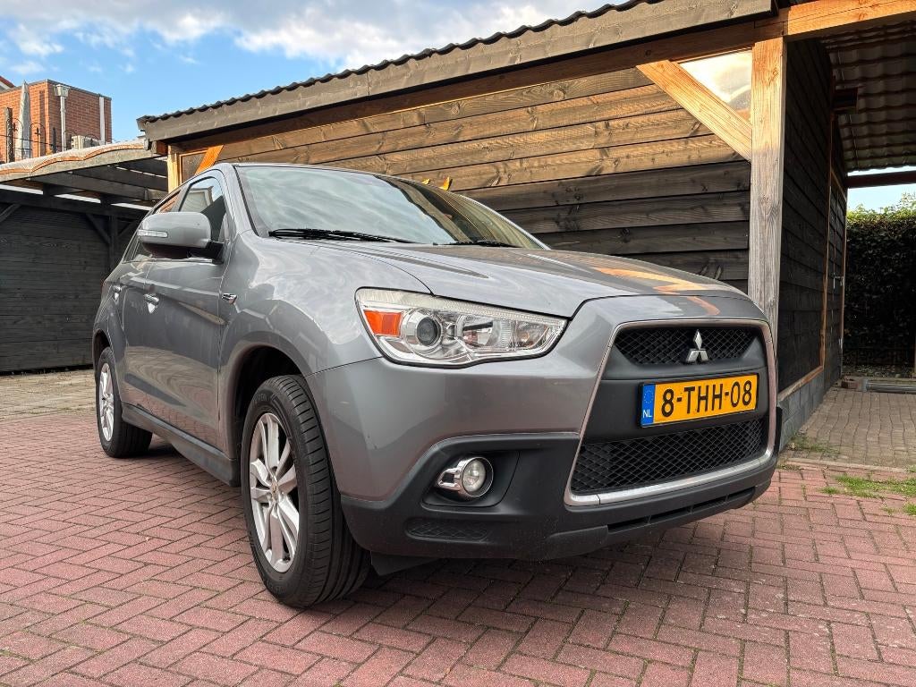 Mitsubishi ASX 1.6 86KW 2012 Grijs, Auto's, Voorwielaandrijving, Stof, Zwart, 4 cilinders
