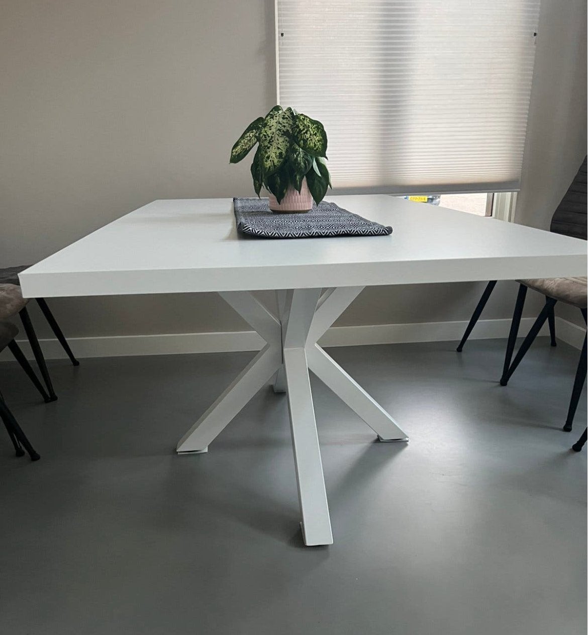 Eettafel Wit 180x100cm (Kave Home Argo), Huis en Inrichting, Ophalen, Gebruikt, 50 tot 100 cm, Vijf personen of meer