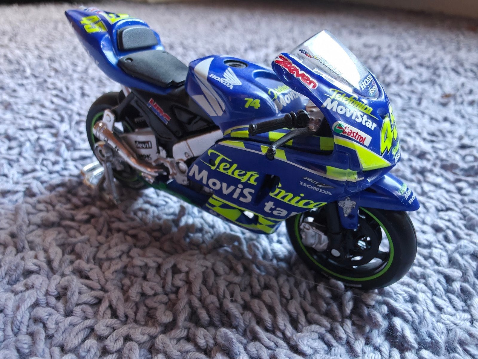 Honda Movistar MotoGP modelmotor - Zo goed als nieuw, Ophalen of Verzenden, Zo goed als nieuw, Motor, Overige merken