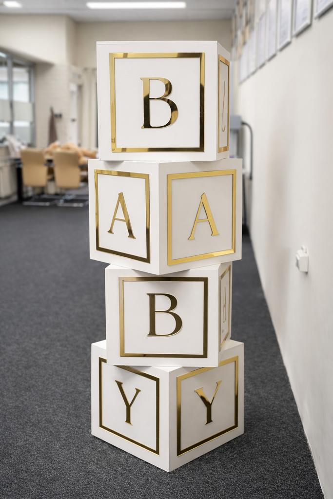 Houten BABY/ONE blokken te huur voor babyshower/verjaardag, Ophalen, Zo goed als nieuw, Versiering, Geboorte of Huwelijk