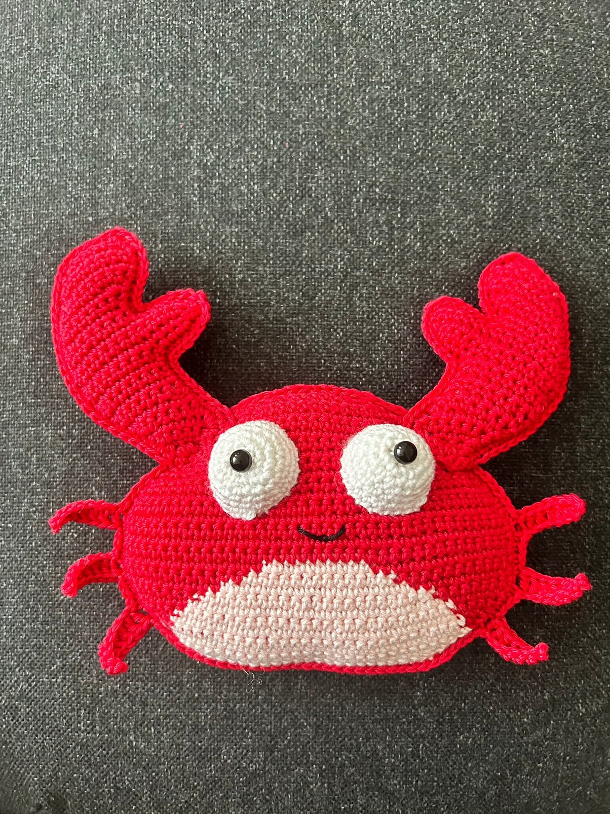 Gehaakte krab, Kinderen en Baby's, Speelgoed | Knuffels en Pluche, Ophalen of Verzenden, Nieuw, Overige typen, Klein (minder dan 20 cm)