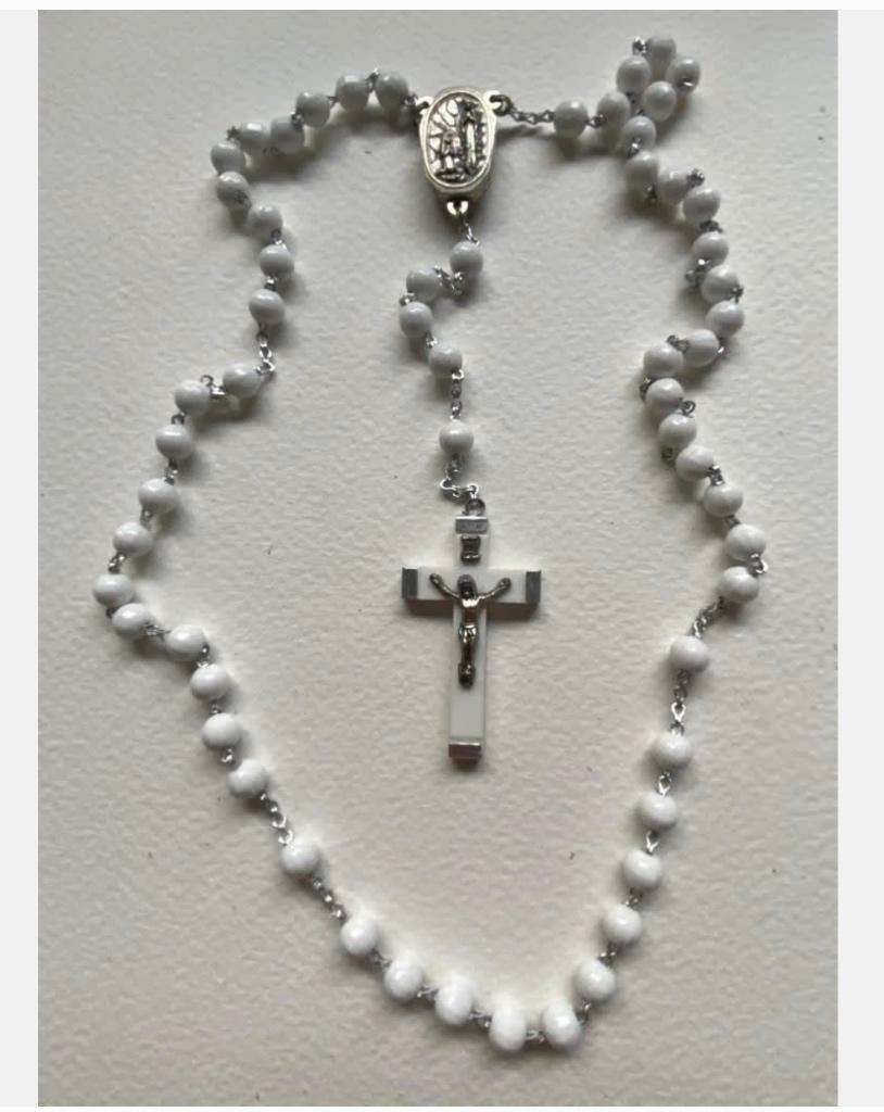 Vintage rozenkrans uit Lourdes, Ophalen of Verzenden