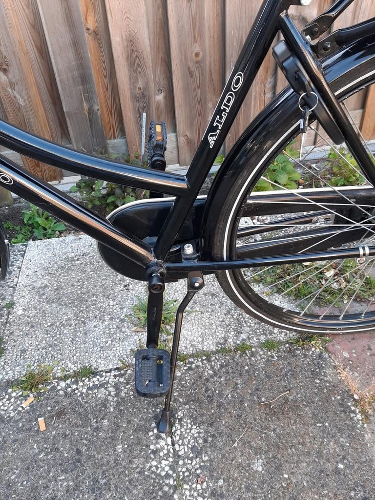 Aldo damesfiets - Zwart, nette staat, Overige merken, Terugtraprem, Ophalen of Verzenden, 53 tot 56 cm