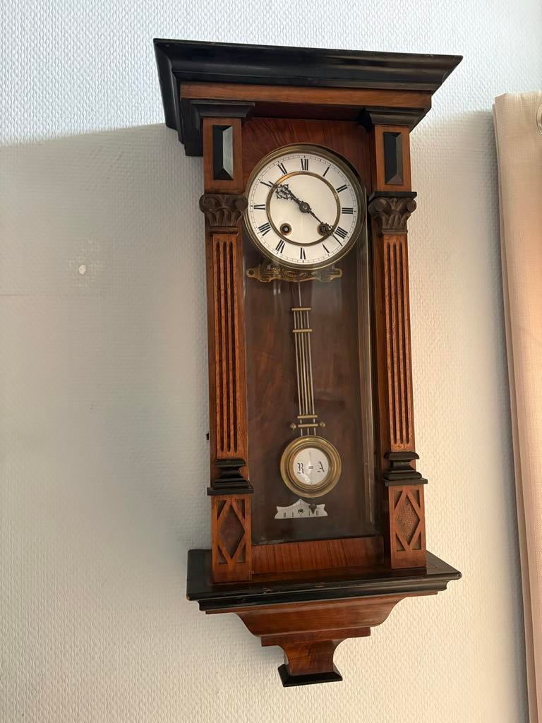 Antieke Regulateur Wandklok - Prachtig Houten Design, Ophalen