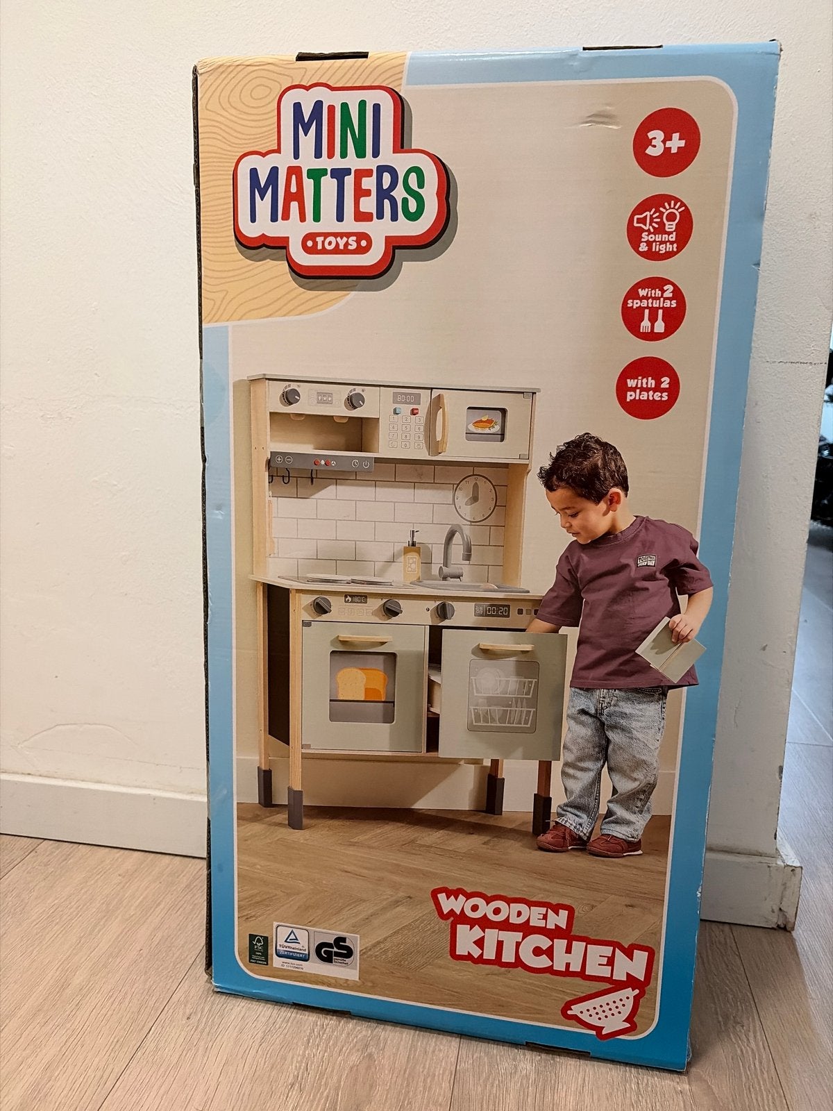 Mini Matters Houten Speelkeuken met Geluid & Licht, Ophalen, Nieuw, Knutselen, Met licht