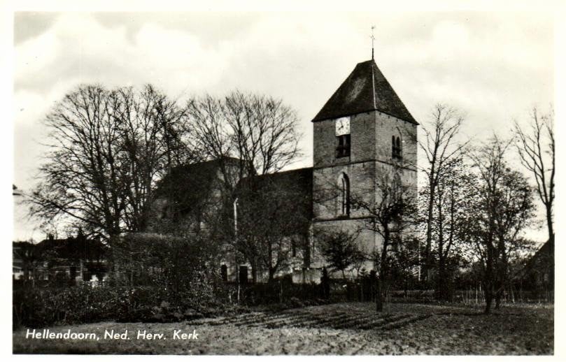 Hellendoorn, Ned. Herv. Kerk - ongelopen, Ophalen of Verzenden, 1940 tot 1960, Ongelopen, Overijssel