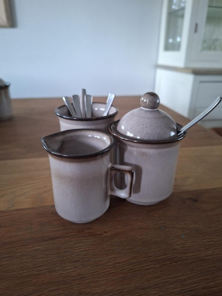 Roomstel Potterie de Driehoek, Amsterdam Gres, Keramiek, Overige typen, Ophalen of Verzenden, Zo goed als nieuw